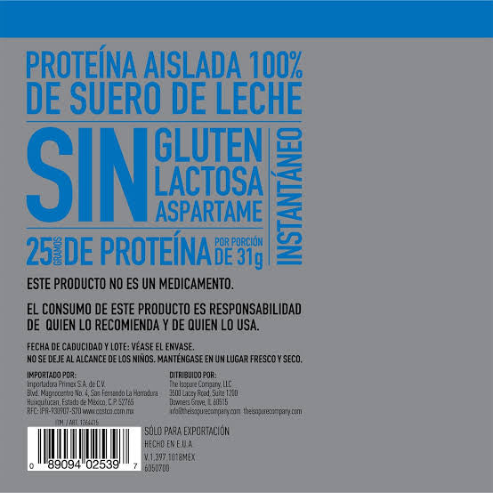 ISOPURE Zero Carb Proteína Whey Sabor Vainilla 3 Libras